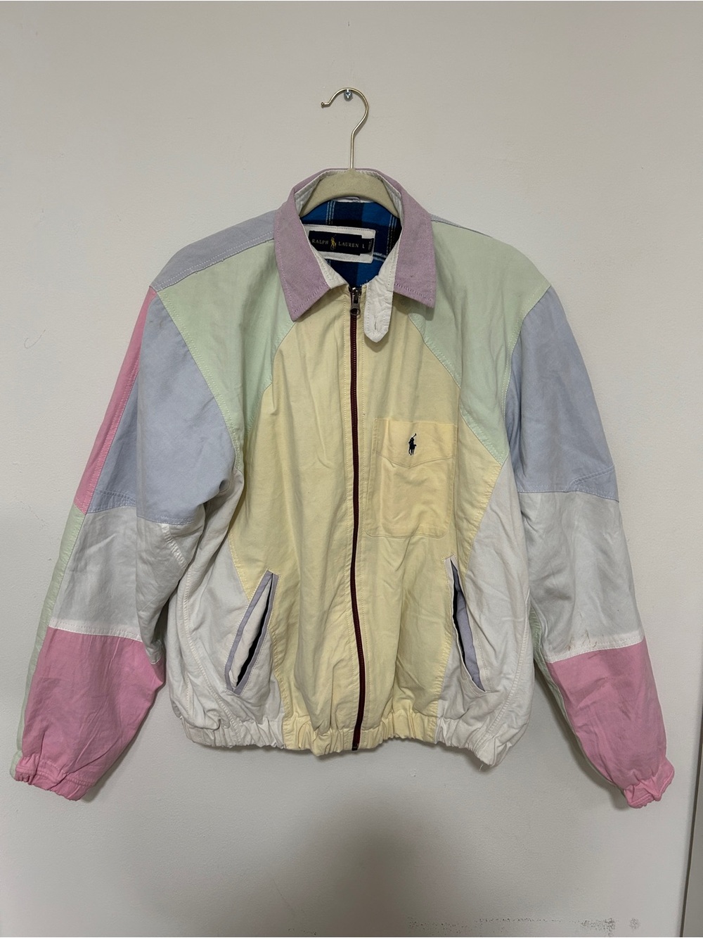 Ralph Lauren Pastel Colorblock Zip Jacket - Multi